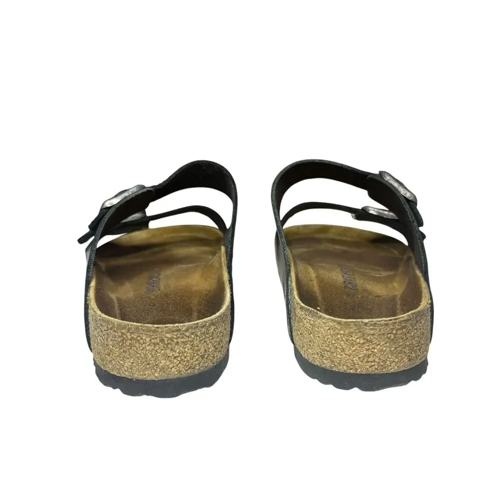 Birkenstock Amalfi Black Arizona Soft Footbed Size 42/US9